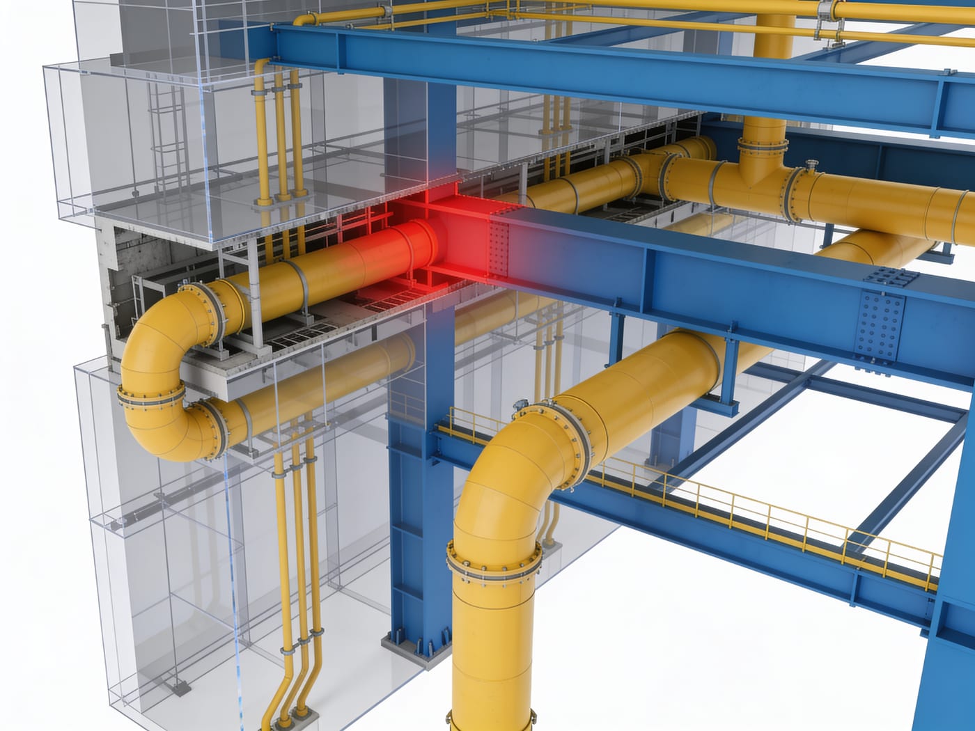 BIM clash coordination model — representative of coordinated delivery for Queensland projects