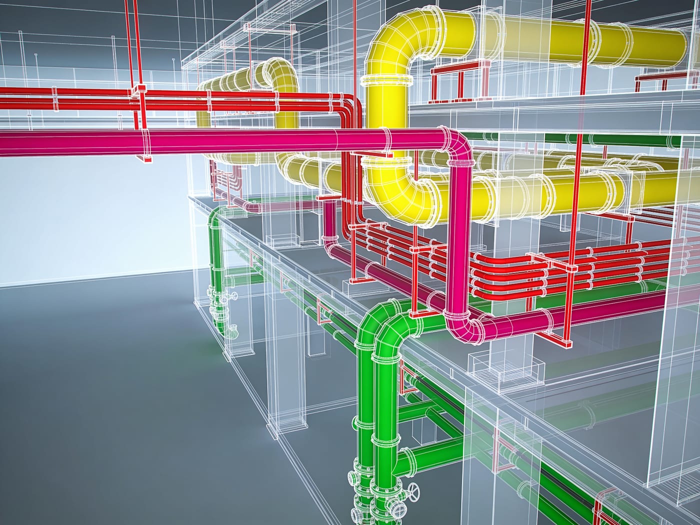 BIM model with MEP systems visible — representative of coordinated delivery for Victoria projects